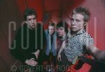 06-01-1977 Johnny Rotten with Sex Pistols, Steve Jones, Glen Matlock, Paul Cook and at Paradiso Amsterdam

[keywords]Half Length, Singer, Stairs, Eyecontact, Smiling, Posed[/keywords]